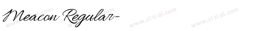 Meacon Regular字体转换 Meacon Regular字体转换